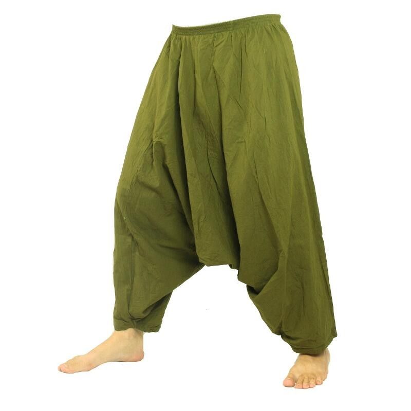 Pantalones de harén de algodón