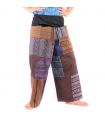 Patchwork Thai fisherman pants from Chiang Mai, heavy cotton