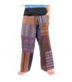 Patchwork Thai fisherman pants from Chiang Mai, heavy cotton