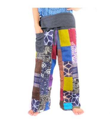 Thai Fischerhose Patchwork Größe L