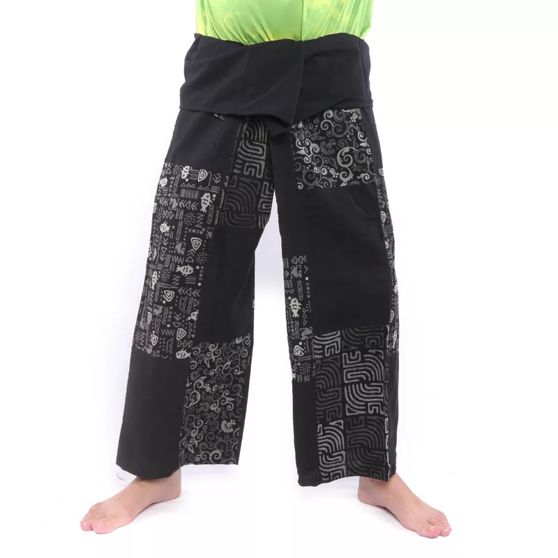 Thai Fischerhose Patchwork Größe L
