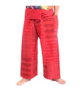 Jom Thong Thai pantalon de pêcheur Ikat "Mudmee".