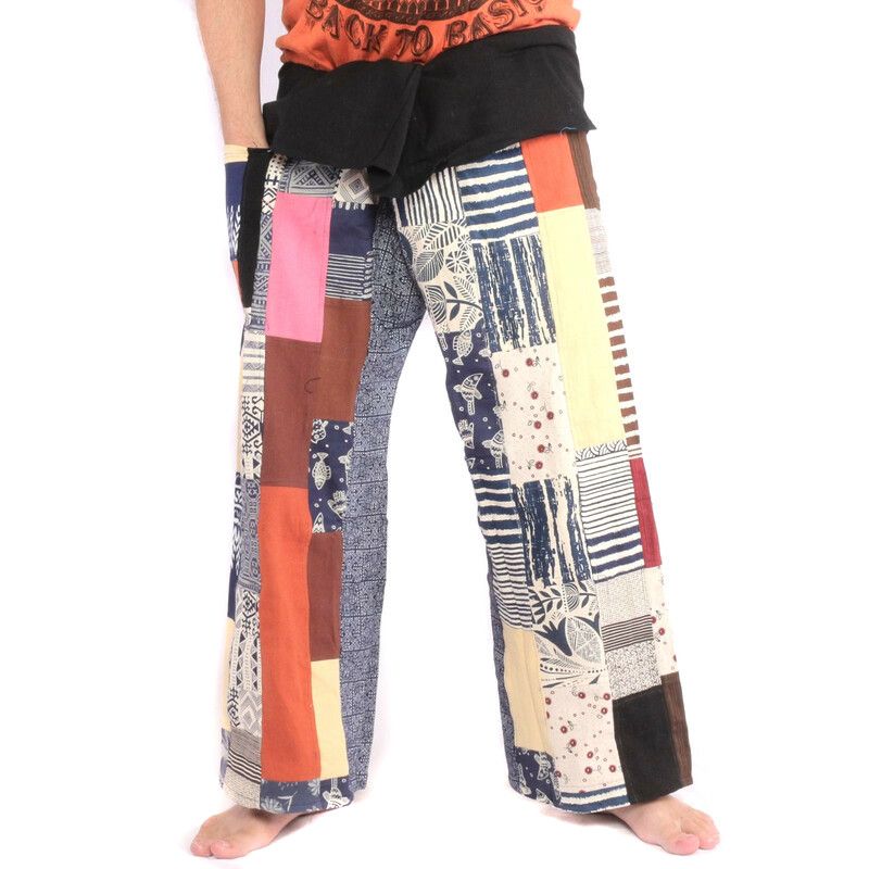 Thai fisherman pants patchwork size L