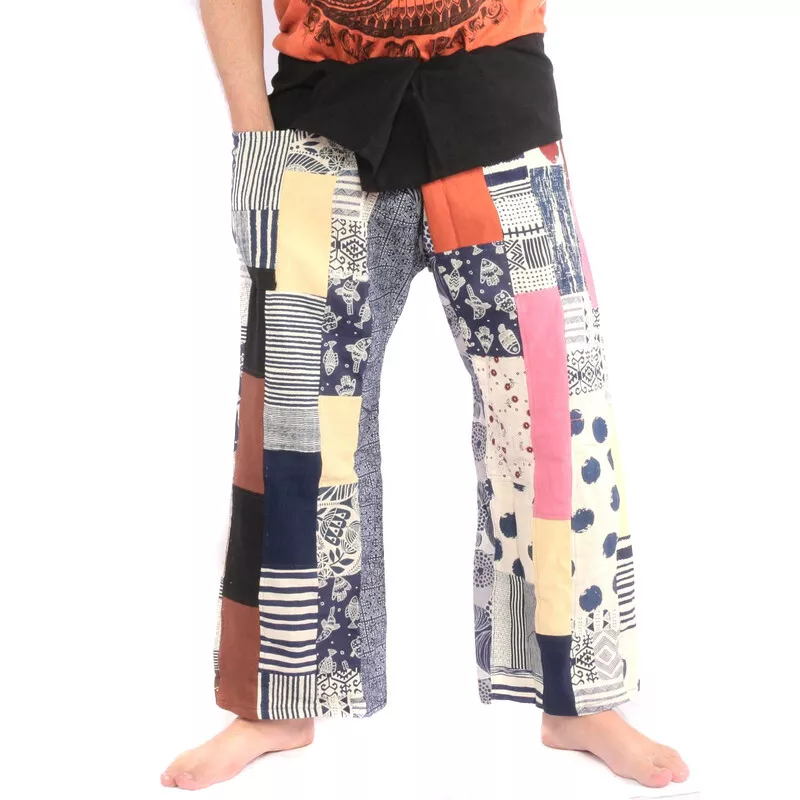 Thai fisherman pants patchwork size L