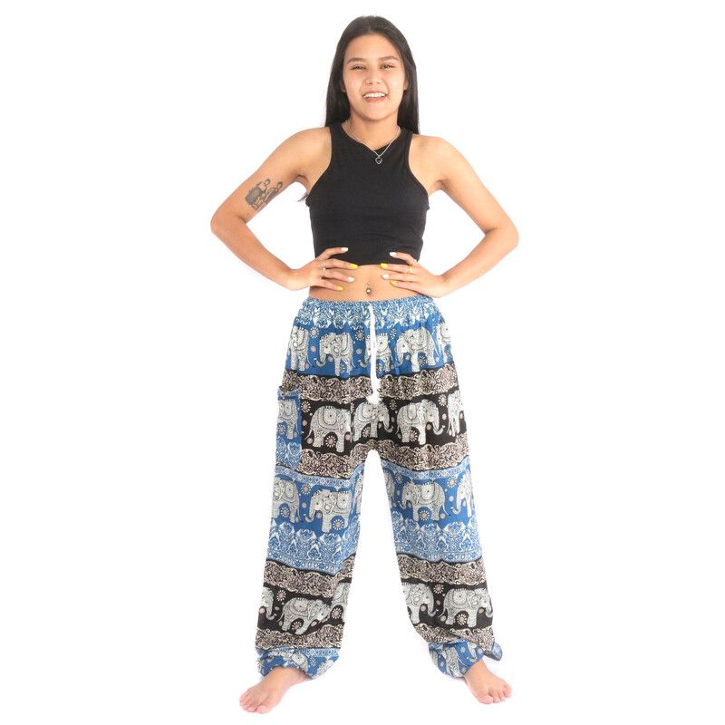 2023 New Thai Yoga Pants, Elephant High Waist, Mopping Wide-leg Pants,  Beach Pants, Summer Trend Versatile Thin Style - AliExpress