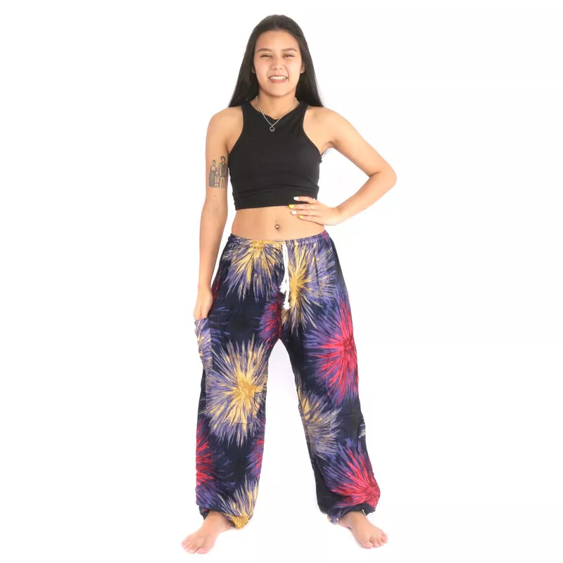 Thai Hose Jogger orientalisches Feuerwerk