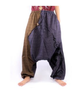 Harem pants two-tone