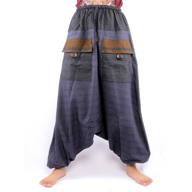 Harem pants with drawstring