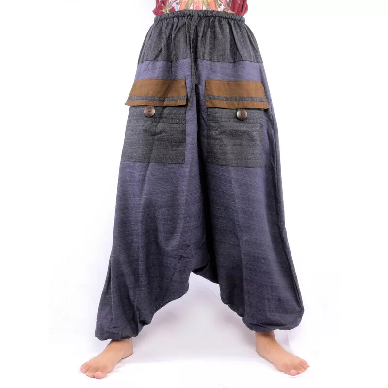 Harem pants with drawstring
