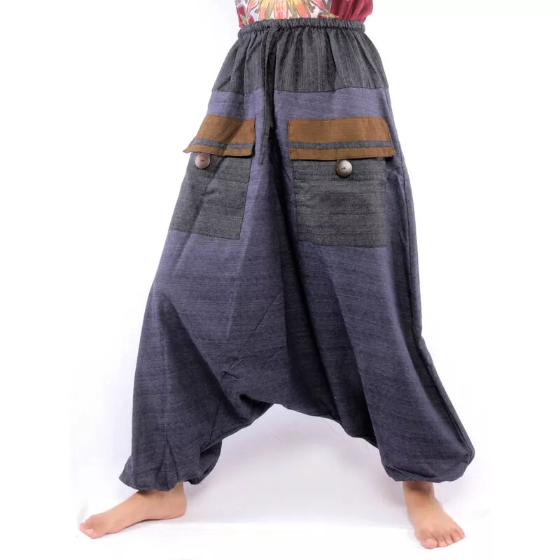 Harem pants with drawstring