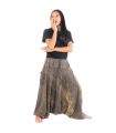 Aladinhose "Stone Washed" - Bequeme Haremshose aus 100% Baumwolle