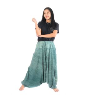 Aladinhose "Stone Washed" - Bequeme Haremshose aus 100% Baumwolle