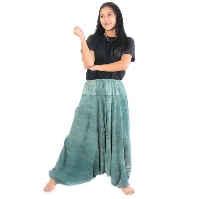 Aladinhose "Stone Washed" - Bequeme Haremshose aus 100% Baumwolle