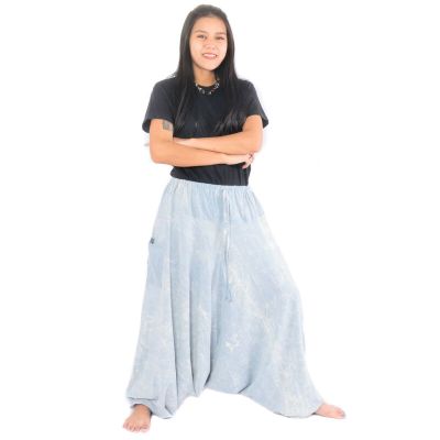 Aladinhose "Stone Washed" - Bequeme Haremshose aus 100% Baumwolle