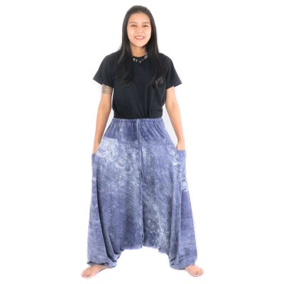 Aladinhose "Stone Washed" - Bequeme Haremshose aus 100% Baumwolle
