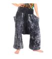 Pantalones de harén japonés "Stonewashed" Pantalones Anchos - cómodo, de moda y versátil para combinar en un tamaño.