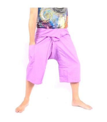Thai Fischerhose Shorts aus Viskose in vielen Farben
