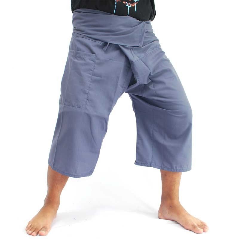 Thai Fischerhose Shorts aus Viskose in vielen Farben