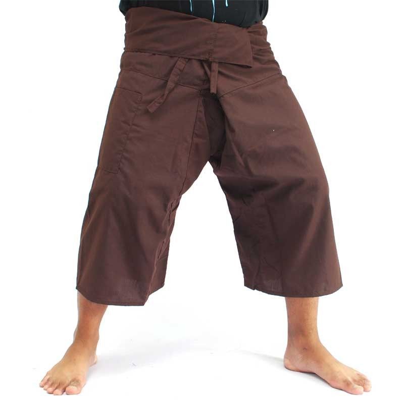 Thai Fischerhose Shorts aus Viskose in vielen Farben