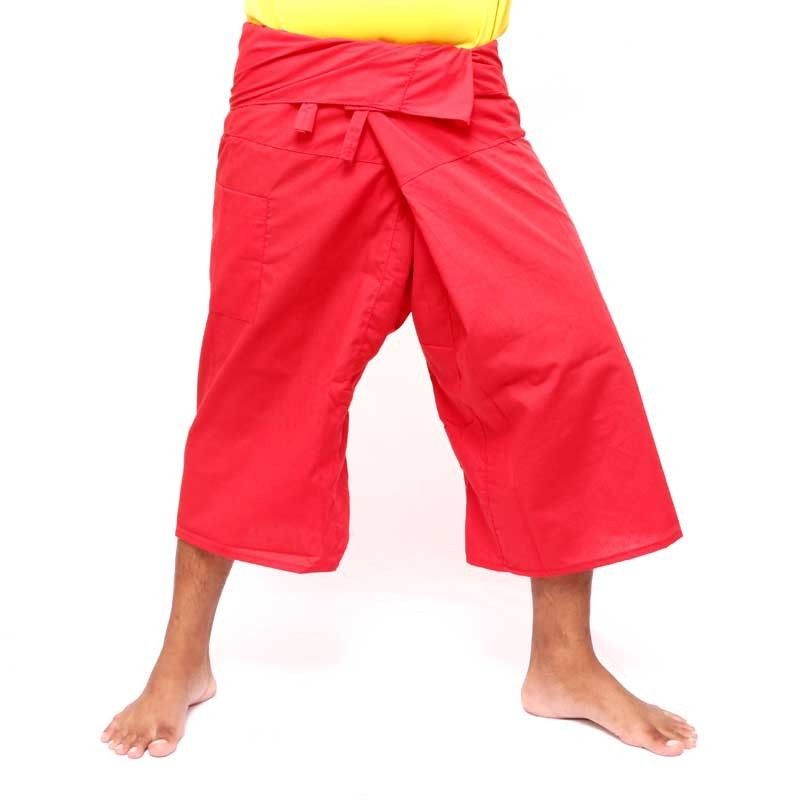 Thai Fischerhose Shorts aus Viskose in vielen Farben