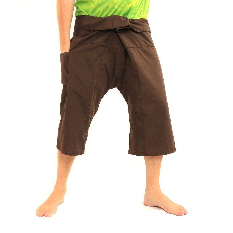 Thai Fischerhose Shorts aus Viskose in vielen Farben