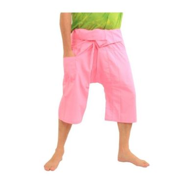 Thai Fischerhose Shorts aus Viskose in vielen Farben