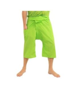 Thai Fischerhose Shorts aus Viskose in vielen Farben