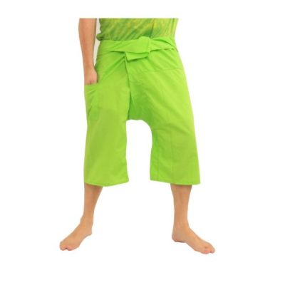 Thai Fischerhose Shorts aus Viskose in vielen Farben