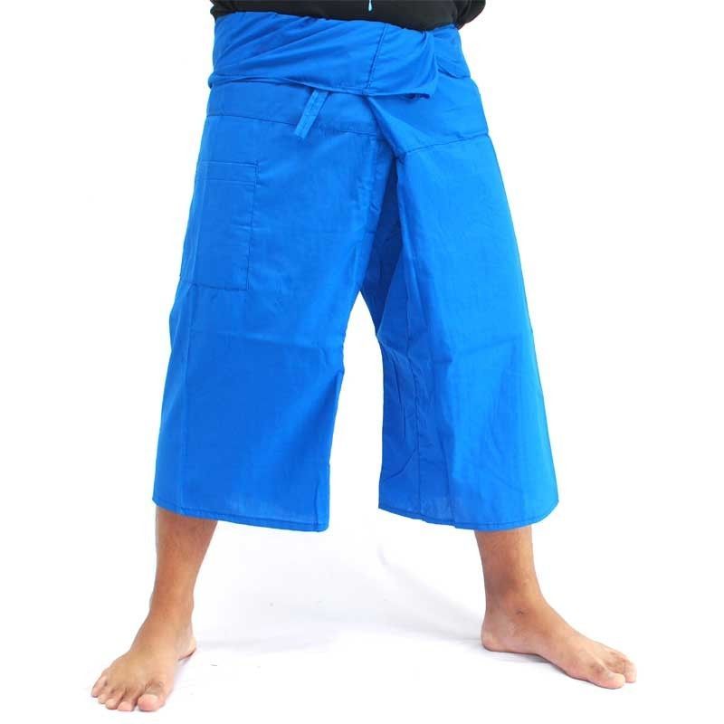 Thai Fischerhose Shorts aus Viskose in vielen Farben