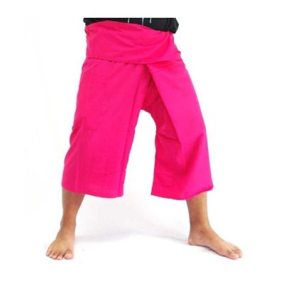 Thai Fischerhose Shorts aus Viskose in vielen Farben