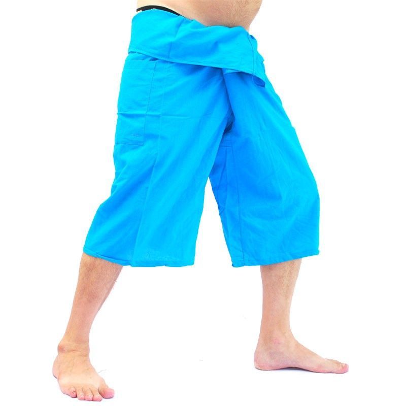 Pantalones de pesca tailandeses con largo Capri en muchos colores hechos de algodón