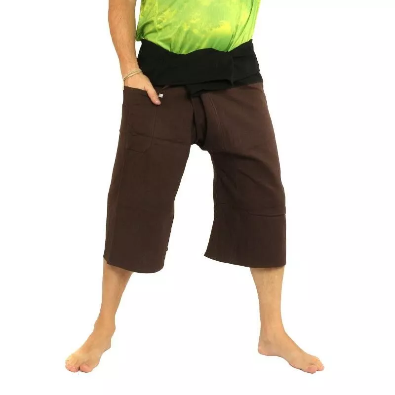 3/5 Pantalon de pêcheur thaïlandais - bicolore - coton