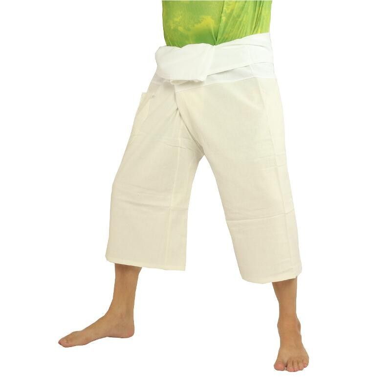 3/5 Pantalon de pêcheur thaïlandais - bicolore - coton