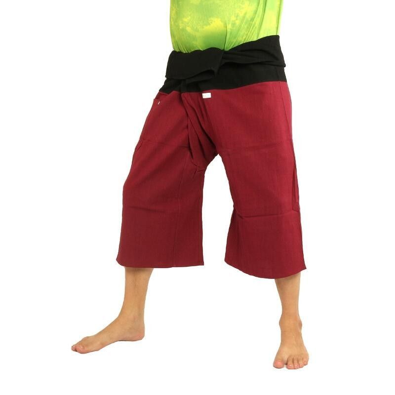 3/5 Pantalon de pêcheur thaïlandais - bicolore - coton