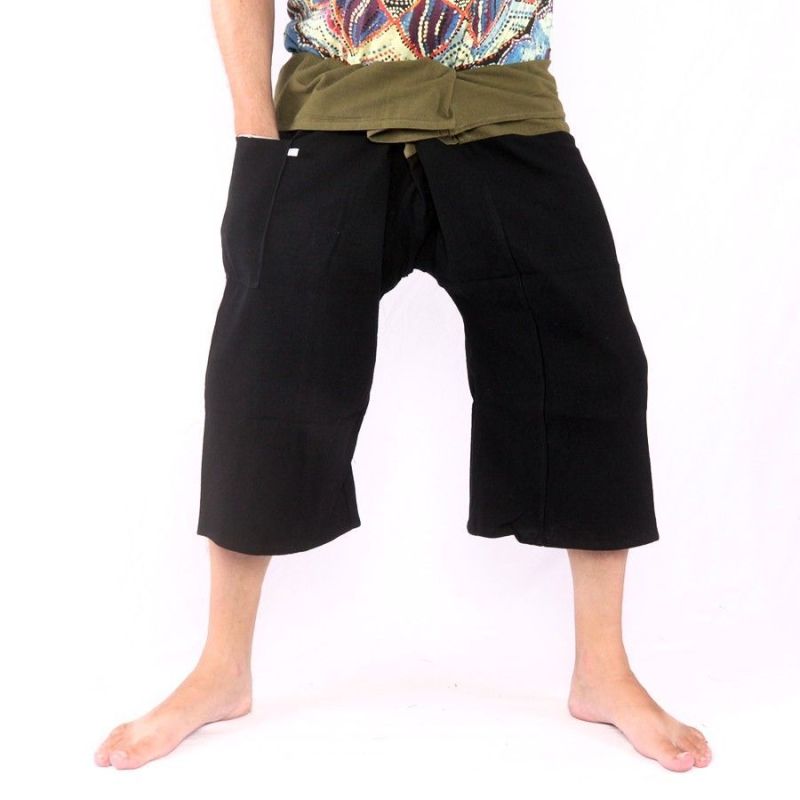 3/5 Pantalon de pêcheur thaïlandais - bicolore - coton