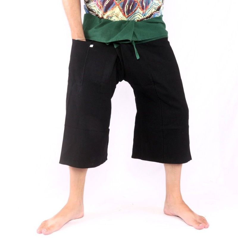 3/5 Pantalon de pêcheur thaïlandais - bicolore - coton