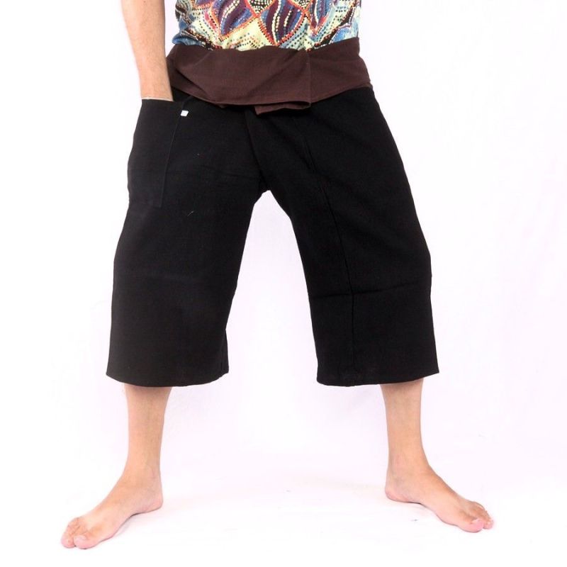 3/5 Pantalon de pêcheur thaïlandais - bicolore - coton