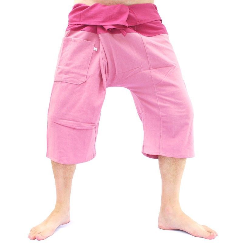 3/5 Pantalon de pêcheur thaïlandais - bicolore - coton