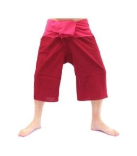 3/5 Pantalones de pescador tailandés - dos tonos - algodón