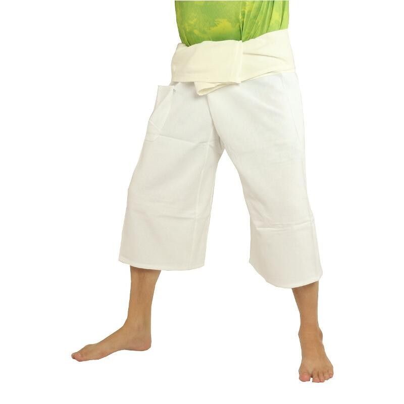 3/5 Pantalon de pêcheur thaïlandais - bicolore - coton