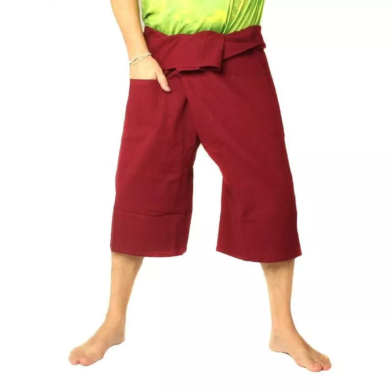 Court pantalon de pêcheur thaïlandais en coton lourd