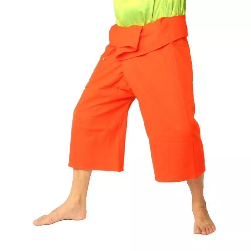 Short Thai fishing pants heavy cotton