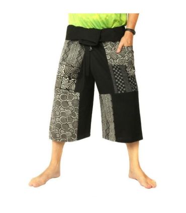 Court pantalon de pêcheur thaïlandais patchwork short