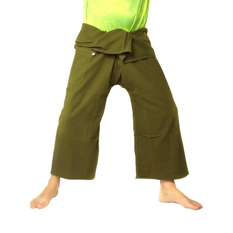 Pantalon de pêcheur thaïlandais en coton lourd