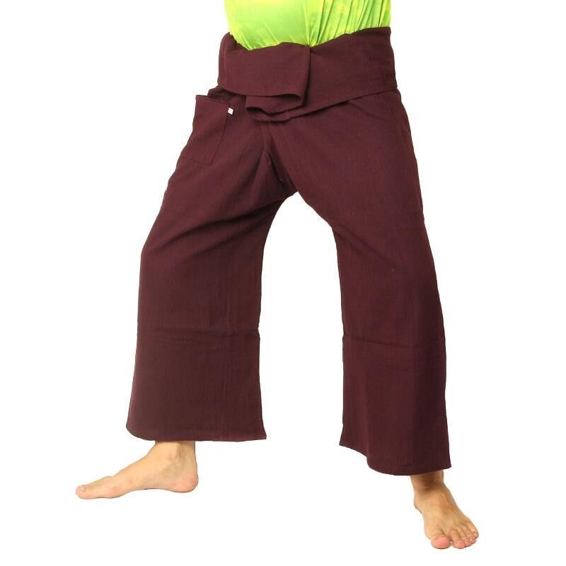 Pantalon de pêcheur thaïlandais en coton lourd