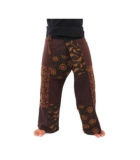 Pantalon de pêcheur thaïlandais en patchwork taille M