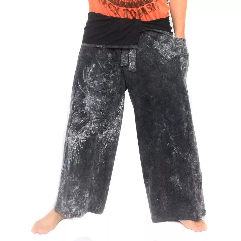 Pantalon pêcheur thaïlandais "stone washed