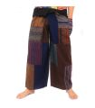 Thai Wrap Pants/Fisher Pants Patchwork hechos a mano en Chiang Mai | Diseño único