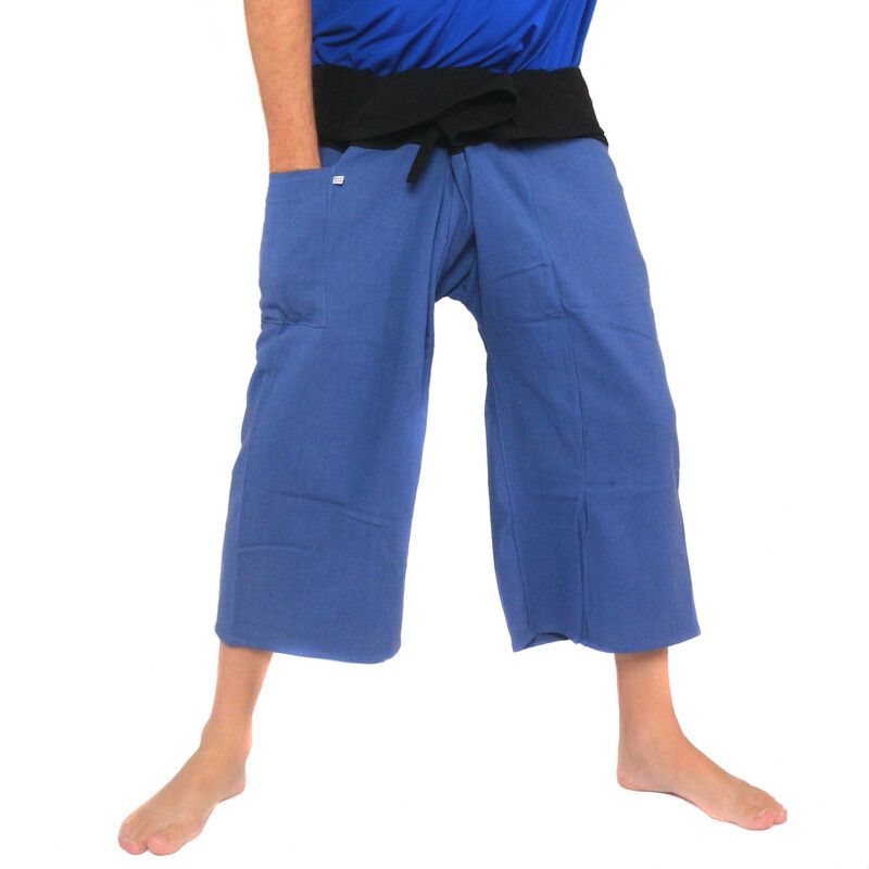 3/5 Pantalon de pêcheur thaïlandais - bicolore - coton