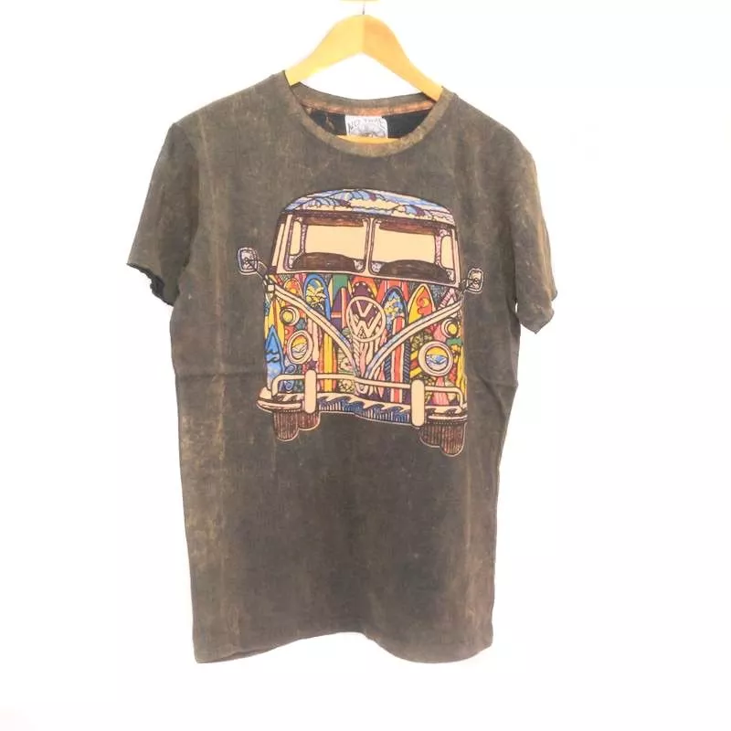 "No Time" T-Shirt Size M Stonewashed